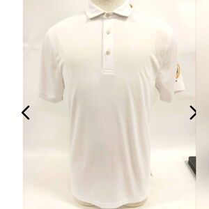 NWT Mens Bermuda Sands White Collared Polo Golf Shirt Hidden Vally Golf Club M